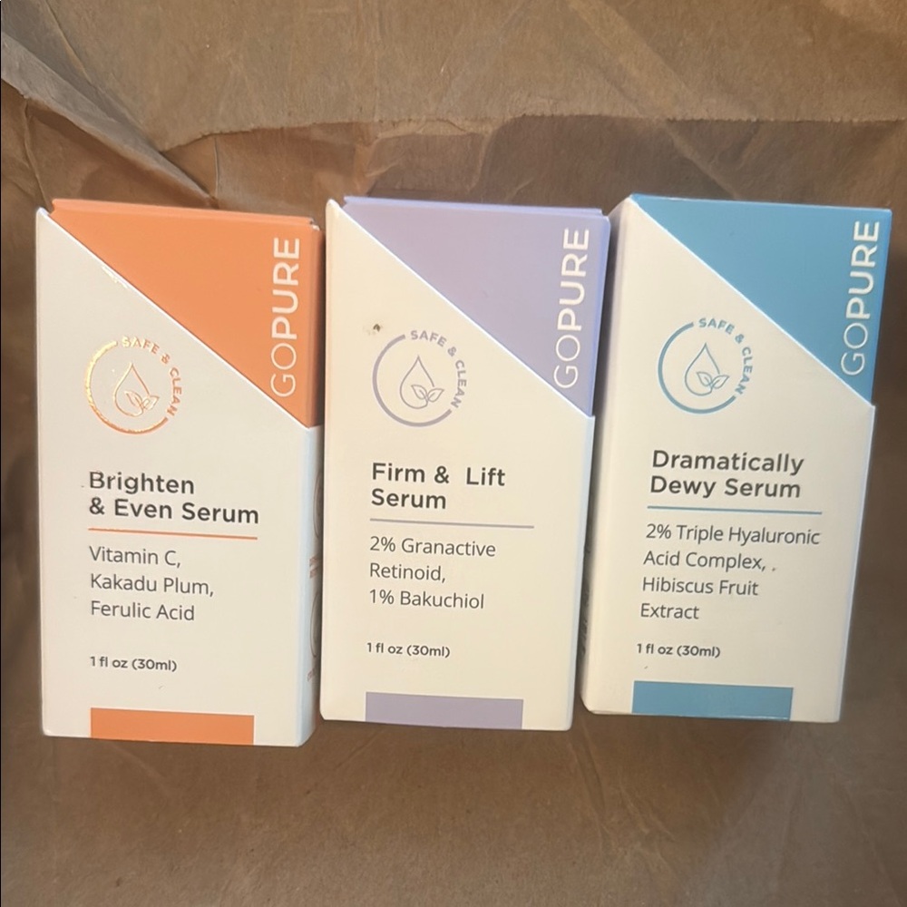 White and Purple Skincare Serum and Face Oil